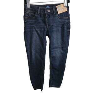 Thereabouts Girls Size 6 Pull On Jeans Dark Wash Denim Stretch Cotton New